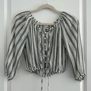 Seek The Label Button Front Blouse